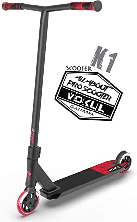 VOKUL Complete Pro Scooter for Kids Boys Girls Teens Adults Up 7 Years - Freestyle Tricks Pro Stunt Scooter with 110mm Metal Wheels - High Performance Gift for Skatepark Street Tricks