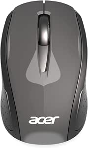 Acer RF Wireless Mouse (Gray/Black), Works with Chromebook, with USB Plug and Play for Right/Left Handed Users (for Chromebooks, Windows PC & Mac)