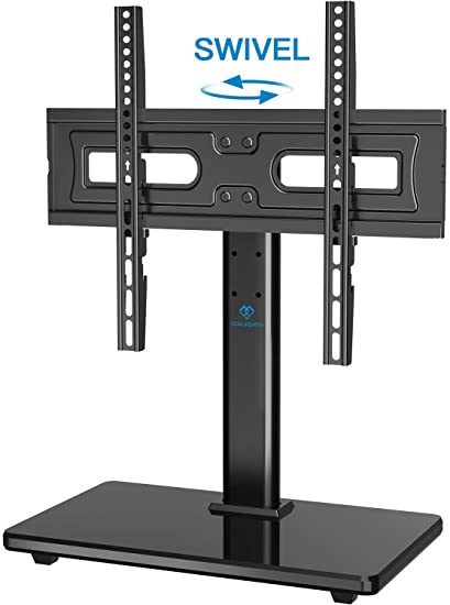 PERLESMITH Universal TV Stand -Table Top TV Base for 32-55 Inch TVs with VESA 400x400mm