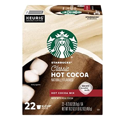 Starbucks Classic K-Cup Pods, Hot Cocoa, 22 CT