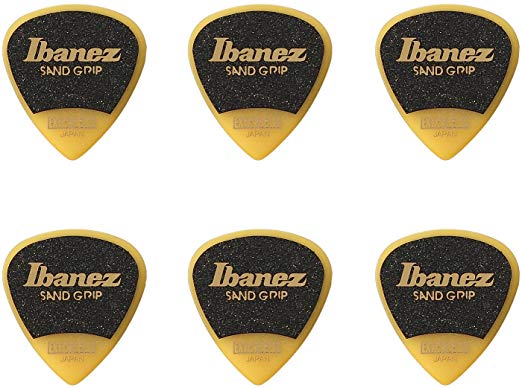 Ibanez PPA16XSG Wizard Series, Sand Grip Picks 6 Pack 1.2mm (PPA16XSGYE)