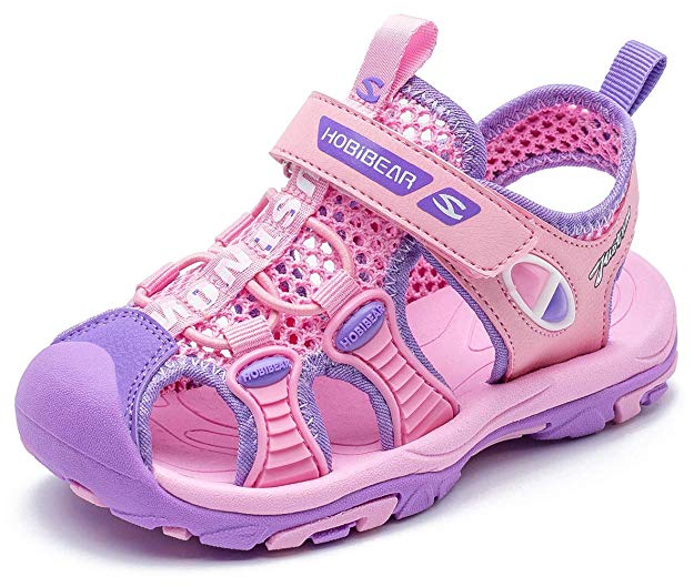 BODATU Boys' and Girls' Summer Outdoor Beach Sports Closed-Toe Sandals(Toddler/Little Kid/Big Kid)