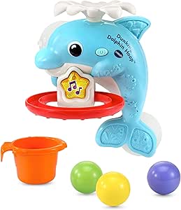 VTech Dunking Dolphin Hoop Bath Toy for Toddlers