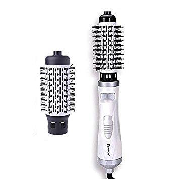 (Can Not Use In USA) SHINON Hot Air Brush Women Round Brush For Blow Automatic Rotating Hair Dryer Curler 2inch AND 1.5inch Brush Hair Blow Comb Dryer European Voltage