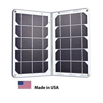 Suntactics sCharger-14 Portable Solar Charger, High power, Waterproof, Dual Port, Durable, Auto-Retry, 2800 mA for iPad, iPhone, Samsung and Other Devices