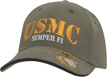 Rothco USMC Semper Fi Low Profile Cap, Olive Drab