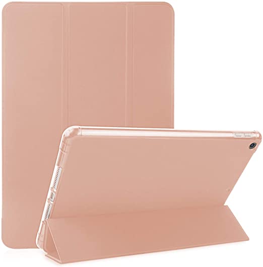 OKP Case for ipad 8th Generation (2020) & iPad 7th Generation (2019), Premium Case for iPad 10.2 2019 Tablet Case with Soft TPU Translucent Back Cover Slim Shell for iPad 7th Gen 10.2 inch, Rose Gold