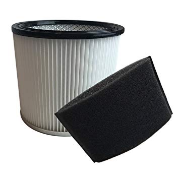 Think Crucial Replacements for Shop Vac Filter Cartridge and Foam Filter Sleeve Fits 5 Gallon & Up Wet & Dry Vacs, Compatible with Part 9030400 and 9058500