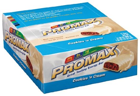Promax Energy Bar Cookies and Cream -- 12 Bars