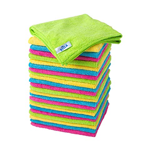 MR.SIGA Microfiber Cleaning Cloth,Pack of 24,Size:12.6" x 12.6"