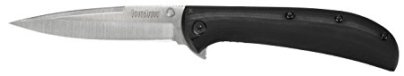 Kershaw Am-4 Utility Folding Knife with SpeedSafe Assisted Opening Al-Mar Design, Black/Grey