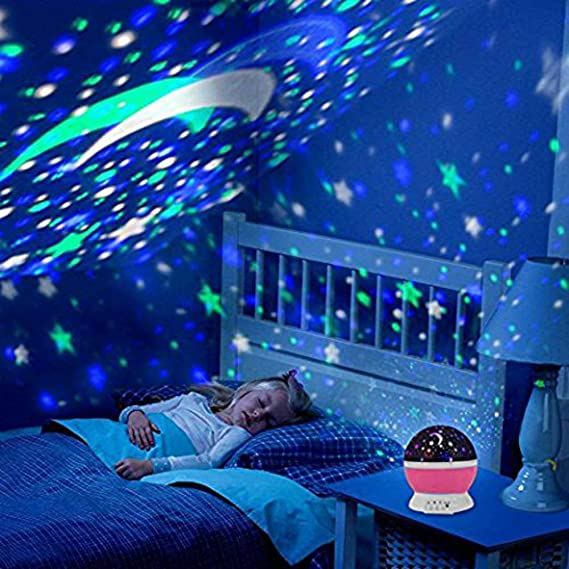 Zircon Sky Star Master Night Light Projector for Kids | Baby Sleep Lighting USB Lamp Led Projection- USB Charging