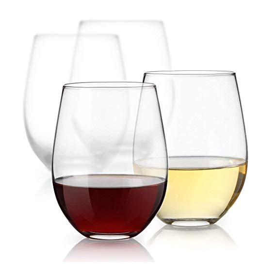 Luminarc Stemless Wine Glass,15 Ounce 6 Piece Set