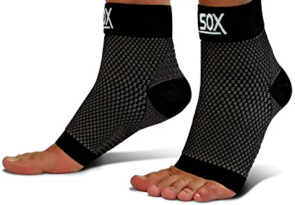 SB SOX Compression Foot Sleeves for Men & Women - Medical Grade Plantar Fasciitis Socks for Everyday Use with Arch Support - Eases Swelling, Relieves Pain, Increases Circulation. Includes FREE E-Book!