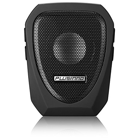 PLUSINNO Wireless Mini Bluetooth Speakers 4.0 with Microphone and Aux in Function, Water- Resistant and Support Micro SD Card (Black)