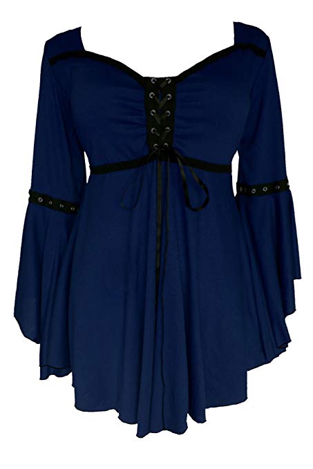 Dare to Wear Victorian Gothic Boho Women's Plus Size Ophelia Corset Top