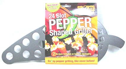 SportsChest Stainless Steel 24-Slot Jalapeno Pepper Roasting Rack