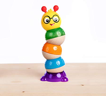 Baby Einstein Balancing Cal Stacking Wooden Toddler Toy, Ages 12 months and up