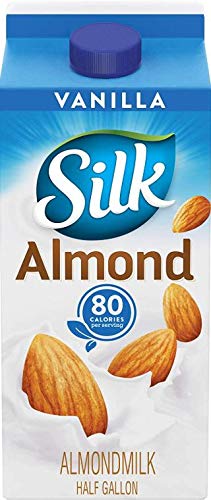 Silk Almond Milk, Vanilla, Half Gallon, 64 oz