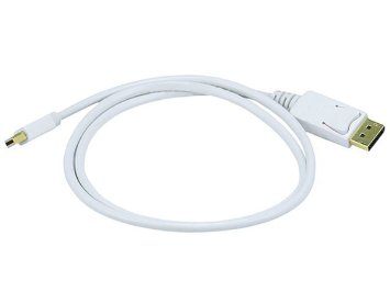 Monoprice 3ft 32AWG Mini DisplayPort to DisplayPort Cable - White