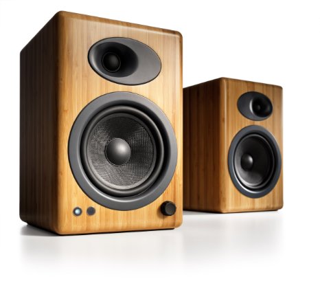Audioengine A5  Premium Powered Speaker Pair (Carbonized Solid Bamboo)