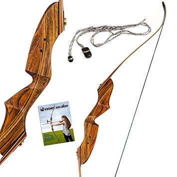 KESHES Takedown Archery Target Recurve Bow - 60" hunting bow 40-60lb. draw back weight - Right and Left handed - Included Rest Pad, Stringer Tool, Full assembly instructions Archery