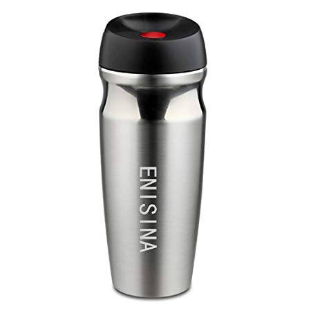 Enisina Travel Mug, Vacuum Insulated Flask, Stainless Steel Thermos, Insulation Bottle, Travel Container 350ML, B10-350