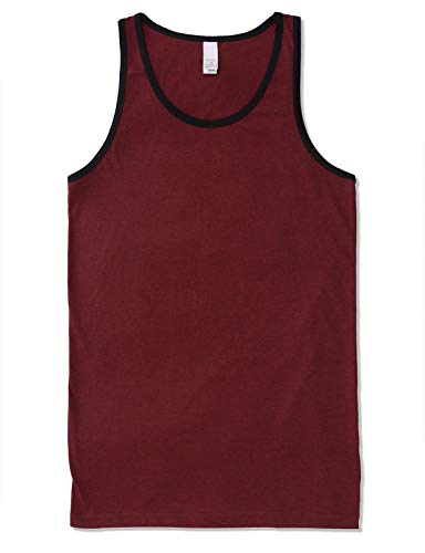 JD Apparel Men's Premium Basic Solid Tank Top Jersey Casual Shirts (Size Upto 3XL