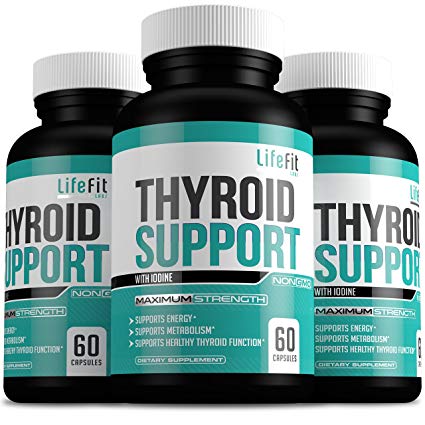 Thyroid Support Complex With Iodine: Improve Your Overall Health Level | Helps Increase Concentration & Weight Loss | Boosts Healthy Metabolism & Mental Clarity | Natural Health Supplement