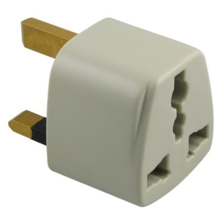CKITZE B-7 Grounded Universal Plug Adapter Type G for UK, Hong Kong, Singapore & more - CE Certified