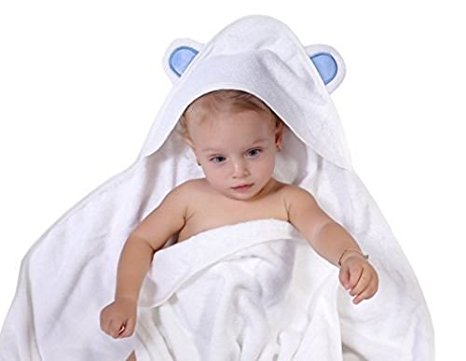 Baby Hooded Bamboo Bath Towel | Highly Absorbent, Plush, Very Soft, Bacterial & Odor Resistant Towel | For Boys, Girls, Newborns & Infants |. Prefect for your little bundle of joy
