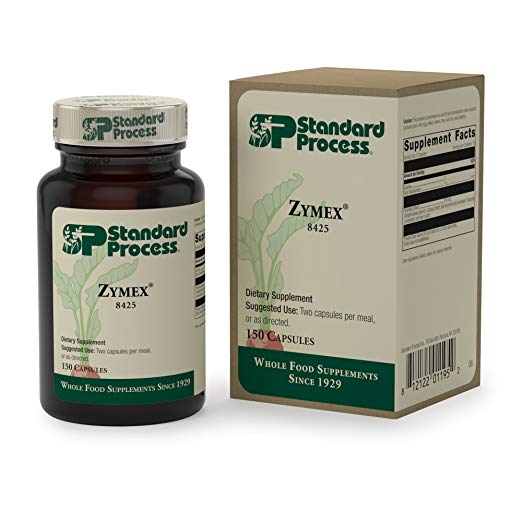 Standard Process - Zymex (Capsules) - Promotes Healthy Intestinal pH Range, Encourages Healthy Intestinal Environment and Proper Gastrointestinal Flora - 150 Capsules