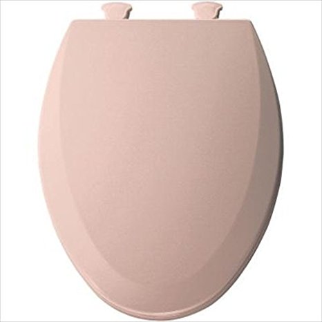 Bemis 1500EC063 Molded Wood Elongated Toilet Seat With Easy Clean and Change Hinge Venetian Pink
