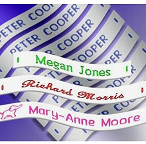 90 Woven Sew in School Name Tapes Name Tags Labels