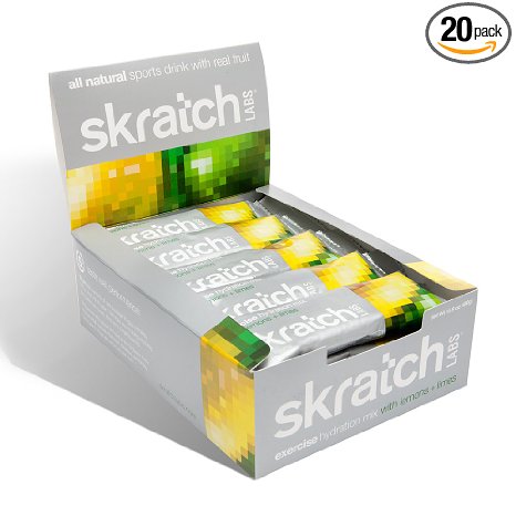 Skratch Labs Exercise Hydration Mix Lemons   Limes Single Serving 20 Pack