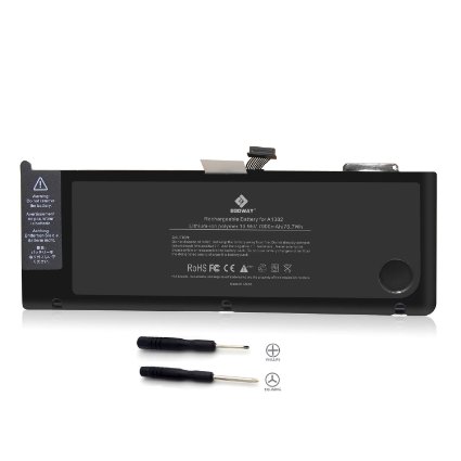 Egoway New Laptop Battery for Apple A1382 A1286 only for Core i7 Early 2011 Late 2011 Mid 2012 Unibody Macbook Pro 15 18 Months Warranty Li-Polymer 6-cell 7000mAh767Wh