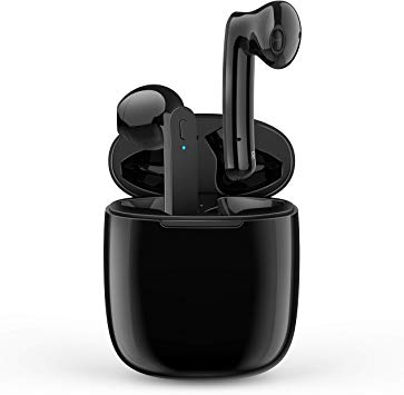 Wireless Bluetooth Earbuds 5.0 in-Ear JECOO Sports Headphones Stereo Sound Sweatproof Earphones with Charging Case Compatible for Airpods/iOS/Andriod