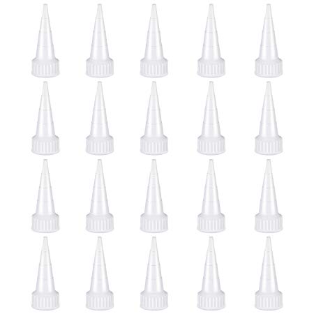 Zhehao 20 Pack Snip Tip Applicator Tips Cap for E6000 Craft Glue 3.7 Ounce Adhesive Tubes