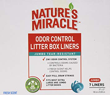 Nature's Miracle Odor Control Jumbo Litter Box Liners