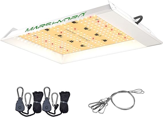 MARS HYDRO TS600 LED Grow Lampe Vollspektrum UV IR Pflanzenlampen LED Grow Light Wachstumslampe für Zimmerpflanzen für Innen Samen Knospe Pflanze Gemüse und Blume für 45x45cm, 60x60cm Growzelt