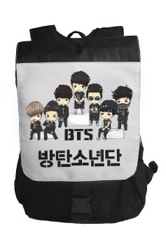 BTS Kpop Backpack/school bag/Rucksack Fanmade super support   BTS pencil case 2 piece of BTS Lomo Card