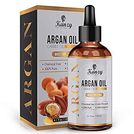 Moroccan Argan Oil 120ml for Beard Hair Body Nail Face & any Skin Type - 100% Pure organic oil