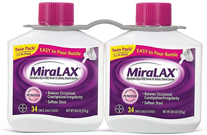 Miralax Twin Pack (2 Bottles x 34 Doses) by Miralax