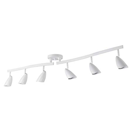 Globe Electric 59353 Grayson 6 Adjustable Track Lighting, White