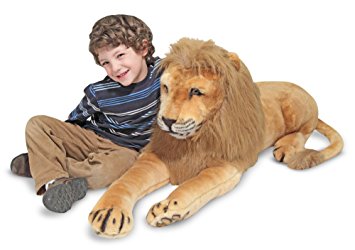 Melissa & Doug Giant Lion - Lifelike Stuffed Animal (over 6 feet long)