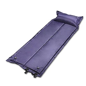 PeakAttacke Tent Air Bed,Camp Solutions Lightweight Self-Inflating Pad Outdoors Waterproof Sleeping Pad, with Attached Inflatable Pillow