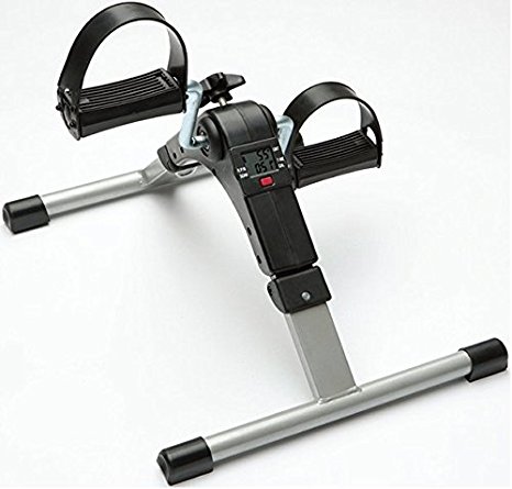 MedMobile Lightweight Portable Folding Mini Bike Pedal Exerciser with Computer Display