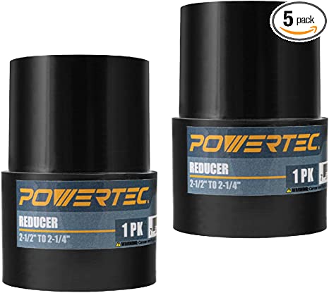 POWERTEC 70141-P2 2-1/2-Inch to 2-1/4-Inch Reducer, 2 PK