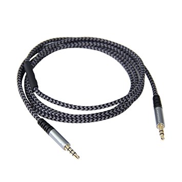 LANMU 1.4m Replacement Audio Cable for Skullcandy Crusher AVIATOR 2.0 Headphone with Mic & Remote