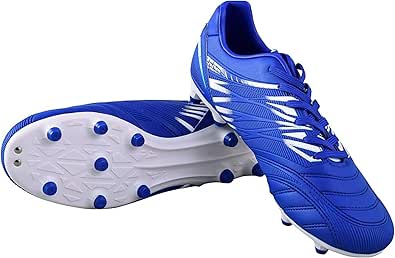 Vizari Valencia Adult Soccer Cleats - Lightweight and Durable Men's Soccer Shoes for Superior Performance - Unisex Mens and Womens Firm Ground Soccer Cleats with Round Studs for Maximum Traction